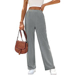 Women’s Elastic Waist Wide Leg Pants – Casual Loose Fit Summer Trousers