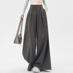 Women’s High Waisted Wide Leg Pants Pleated Casual Trousers
