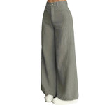 Women’s High Waisted Striped Wide Leg Pants Casual Workwear