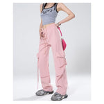 Women’s High Waist Wide Leg Pants  Loose Fit Casual Straight Trousers