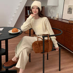 Women’s  High Waist Straight Leg Pants  Casual Cotton Wide Trousers