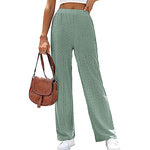 Women’s Elastic Waist Wide Leg Pants – Casual Loose Fit Summer Trousers