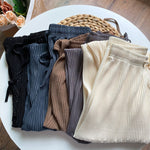 Women’s High Waisted Chiffon Straight Leg Pants Lightweight Fit