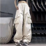 Women’s High Waist Wide Leg Pants  Loose Fit Casual Straight Trousers