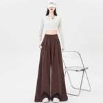 Women’s High Waisted Wide Leg Pants Pleated Casual Trousers