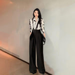 Women’s Petite High Waisted Wide Leg Pants Flowy Casual Fit
