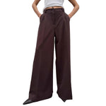 Wide leg dress trousers for women office wear