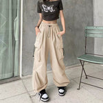 Loose fit breathable pants for women casual wear