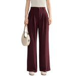 Ankela red casual high waist pants outfit