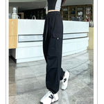 Trendy wide leg cargo pants for modern women